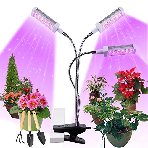 Pflanzenlampe LED, Pflanzenlicht, Pflanzenleuchte 72W, Wachsen licht with 144 Leds, Wachstumslampe Vollspektrum Wachstumslampe für Zimmerpflanzen mit Zeitschaltuhr, Plant Lights Stufenloses Dimmen.