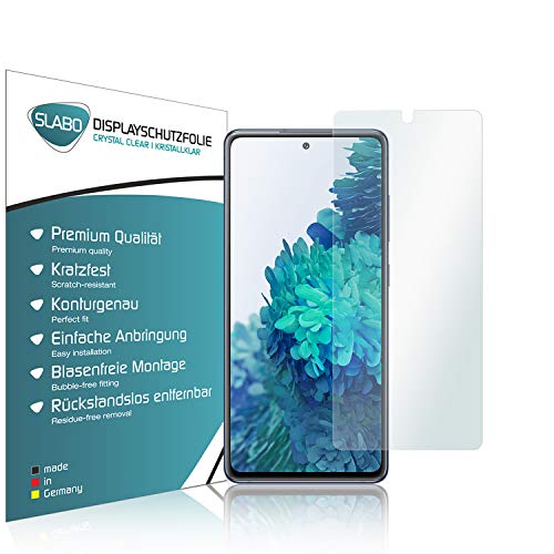 Slabo 4 x Displayschutzfolie für Samsung Galaxy S20 FE (5G | LTE) Displayfolie Schutzfolie Folie Zubehör Crystal Clear KLAR