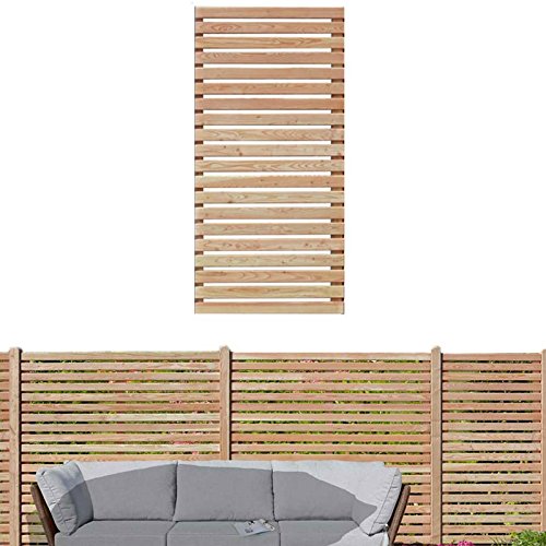 Gartenpirat Sichtschutzzaun 90x180 cm aus Lärchenholz Bausatz Zaunelement zum selber Bauen