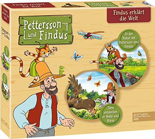 Pettersson und Findus: Doppel-Box Findus erklärt die Welt: In der Natur mit Pettersson und Findus + Tiere entdecken in Wald und Wiese - Die Original-Hörspiele