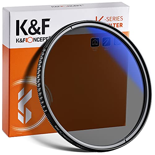 K&F Concept K-Serie Pro 58mm Slim Zirkularer Polfilter Polarisationsfilter CPL Filter Cirkular Polfilter Optisches Glas & Aluminium für Foto-Kameraobjektive