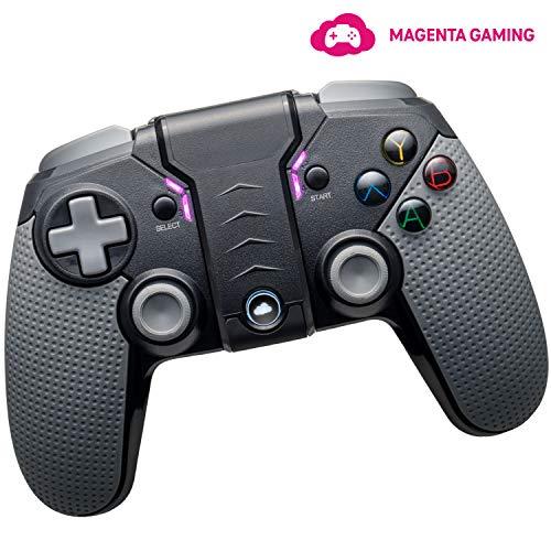 Magenta Gaming-Controller | Bluetooth Controller für Windows, Mac, Android- & iOS-Smartphones | Gamepad mit Handy-Halterung für Online-Gaming | inkl. 1 Monat Cloud-Spiele per MagentaGaming App