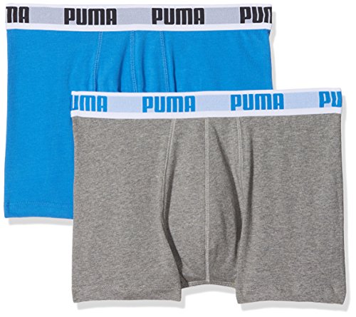 Puma Herren Boxershorts Basic 2er Pack, blue / grey, XL, 521015001