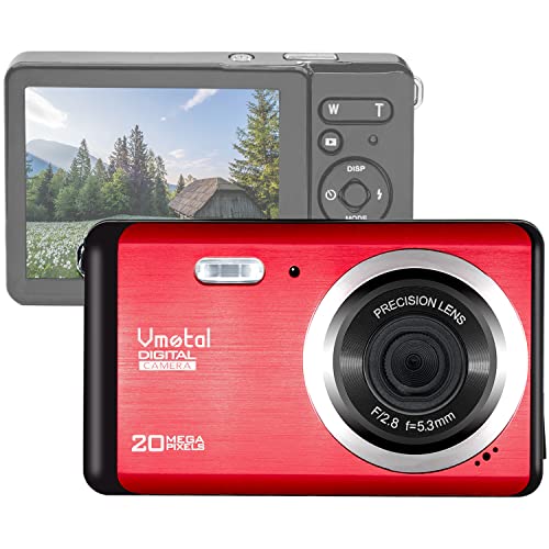 GDC80X2 Kompakte Digitalkamera / 20 MP/FHD Kompaktkamera / 8X Digitalzoom / 2,8' TFT LCD Bildschirm Kamera für Kinder/Anfänger/ältere Menschen Geschenk (Rot)