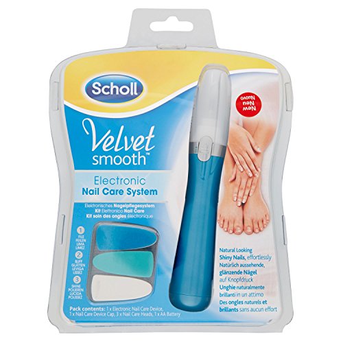 Scholl Velvet Smooth Elektronisches Nagelpflegesystem, blau, 1 Stück