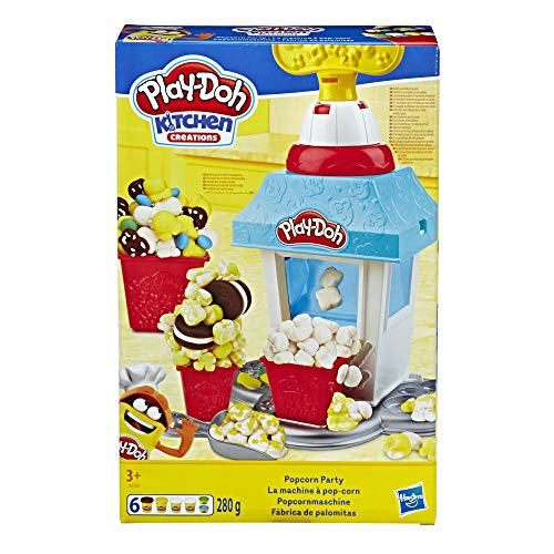 Play-Doh Popcornmaschine mit 6 Dosen Knete, ab 3 Jahren
