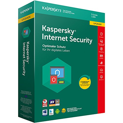 Kaspersky Internet Security 2018 Upgrade | 3 Geräte | 1 Jahr | Windows/Mac/Android | Download