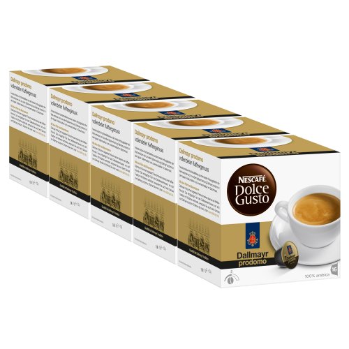 Nescafé Dolce Gusto Dallmayr prodomo, Kaffee, Kaffeekapsel, 5er Pack, 5 x 16 Kapseln