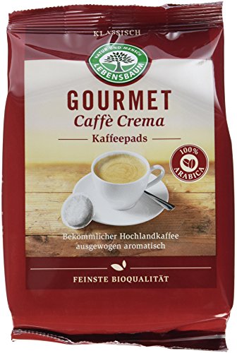 Lebensbaum Gourmet Caffè Crema Pads, klassisch, 5er Pack (5 x 126 g)