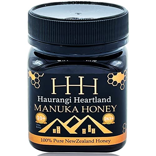 Haurangi Heartland – Cremiger Manuka Honig MGO 263+ | 250g, Aromatisch 100% rein, Zertifiziert aus Neuseeland | 10+ UMF