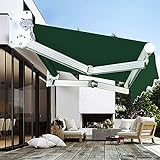 Elektrische Terrassenmarkise, automatisch einziehbare Markise, Faltbarer Sonnenschutz, wasserdicht, UV-Schutz, Überdachung für den Garten, Veranda, Balkon,3x2.5m