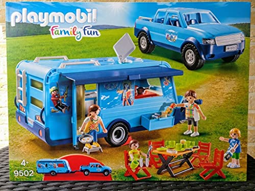 PLAYMOBIL® 9502 - Family Fun - Pick-Up mit Wohnwagen