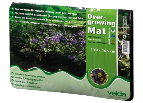 Velda Bewuchsmatte mit Pflanzentaschen für den Teich, 110 x 105 cm, Overgrowing Mat