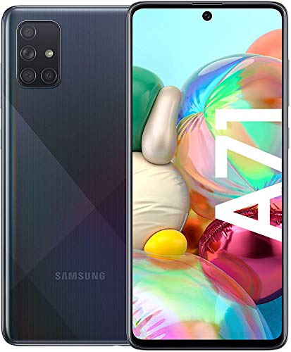 Samsung Galaxy A71 Smartphone Bundle (16,4cm (6,5 Zoll) 128 GB interner Speicher, 8 GB RAM, Dual SIM, Android inkl. 30 Monate Herstellergarantie, Black [Exklusiv bei Amazon] Deutsche Version