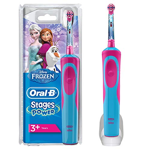 Oral-B Stages Power Kids Elektrische Zahnbürste, mit Figuren aus Die Eiskönigin – Völlig unverfroren