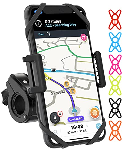 TruActive 2022 Premium Handyhalterung Fahrrad, Handyhalterung Motorrad, Handyhalter für Fahrrad für iPhone, Samsung und Handy mit 4,0-6,7 Zoll, 360° Drehen