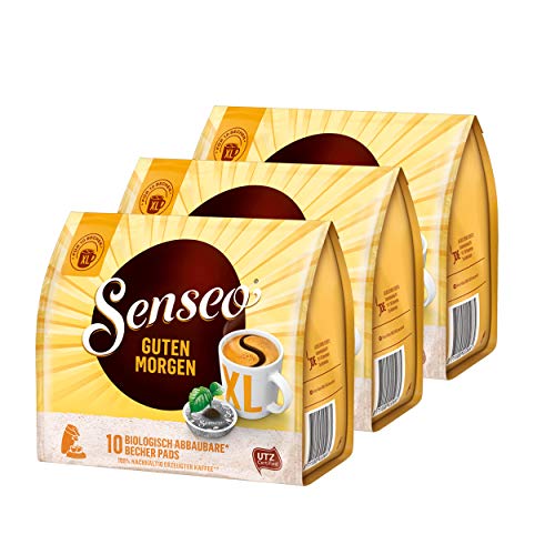 Senseo Kaffeepads Guten Morgen XL, Stark & Intensiv, Kaffee Pads, 3er Pack, á 125 g