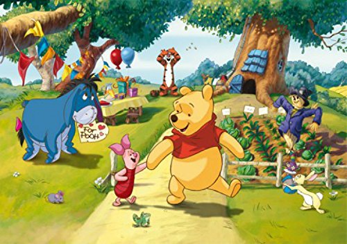 1art1 Winnie Puuh Der Bär Iaah, Rabbit, Ferkel Und Tigger, Eine Party Für Pooh Fototapete Poster-Tapete 255x180 cm