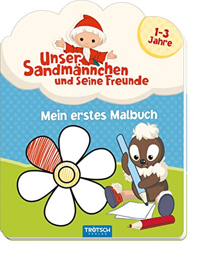 Mein erstes Malbuch 'Unser Sandmännchen und seine Freunde': 1-3 Jahre: Malbuch. Bilderbuch. Malbuch. Bilderbuch
