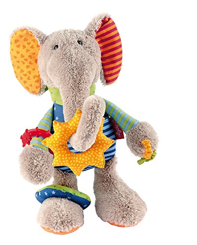 SIGIKID 40863 Aktiv-Elefant Baby Activity PlayQ Mädchen und Jungen Babyspielzeug empfohlen ab 3 Monaten mehrfarbig