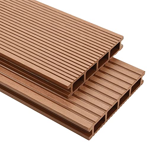vidaXL WPC Terrassendielen 25m² 25mm 4m Komplettbausatz Komplettset Holz Diele