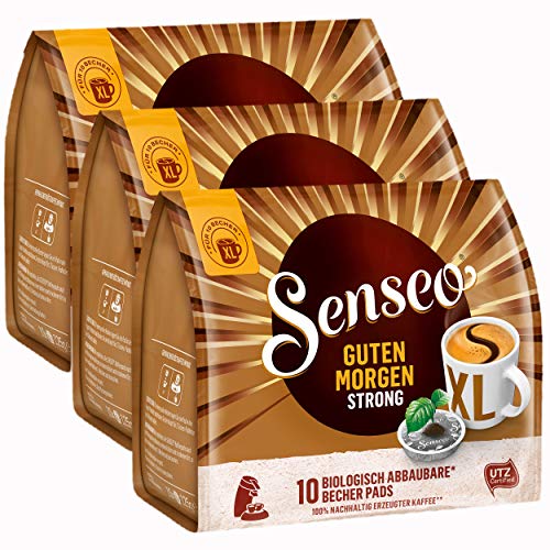 Senseo Kaffeepads Guten Morgen Strong XL, Stark & Intensiv, 30 Kaffee Pads