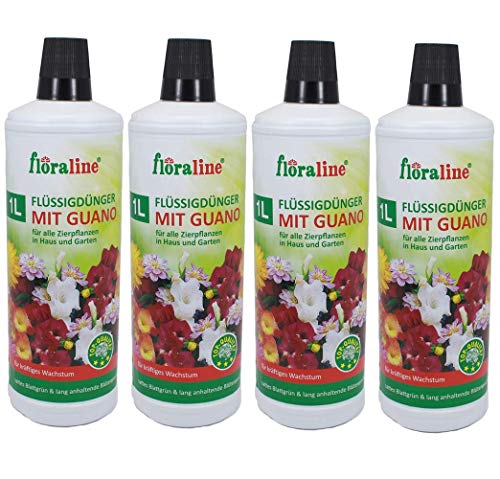 4 Liter Blumendünger mit Guano, Universal Flüssig Pflanzen Dünger