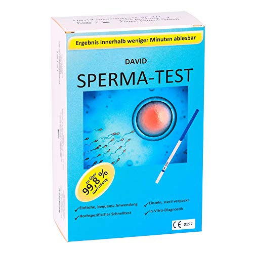David 1 x Spermatest Set Fruchtbarkeitstest f. Männer Spermientest