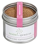Zauber der Gewürze Arabisches Kaffeegewürz - für Cappuccino, Kakao, Kaffee und Desserts, Gewürzmischung in Top-Qualität und wiederverschließbarer Aroma-Dose, 50 g