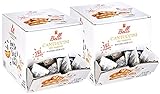 Belli Cantuccini alle mandorle 2er Pack (2x 600g) | 60x Kekse pro Box | Gebäck mit Mandeln aus Italien | einzeln verpackte Kekse in einer praktischen Box