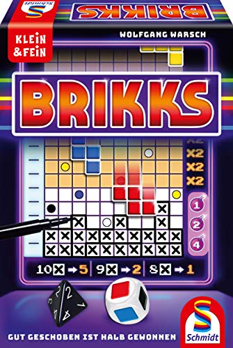 Schmidt Spiele 49346 Brikks, Würfelspiel aus der Serie Klein & Fein, bunt