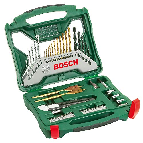 Bosch 50tlg. X-Line Titanium Bohrer und Schrauber Set (Holz, Stein und Metall, Zubehör Bohrmaschine)