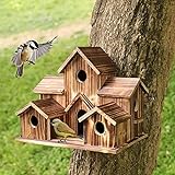 Vogelhaus, Vogelhaus für draußen, Holz-Vogelhäuser zum Aufhängen im Freien, Vogelhaus, Nistkasten für Wildvögel