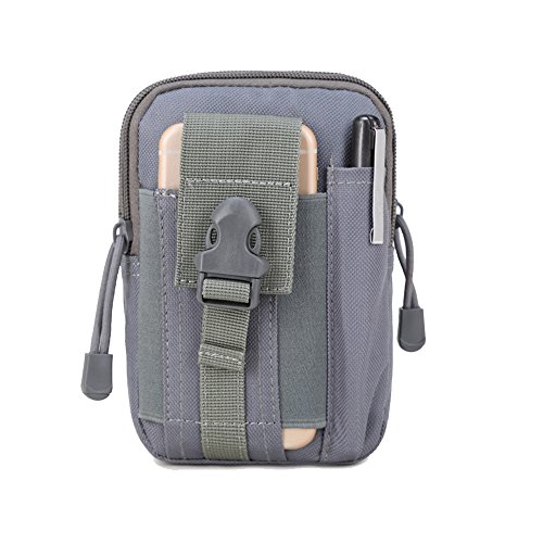 Wantoby Outdoor klein Tactical Hip Bag Hüfttasche Gürteltasche Beintasche für iPhone Mode Multifunktional Handytasche für Camping Wandern Outdoor