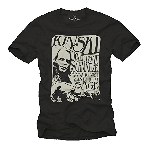 Cooles Fun T-Shirt mit Spruch - Klaus Kinski - schwarz Größe M