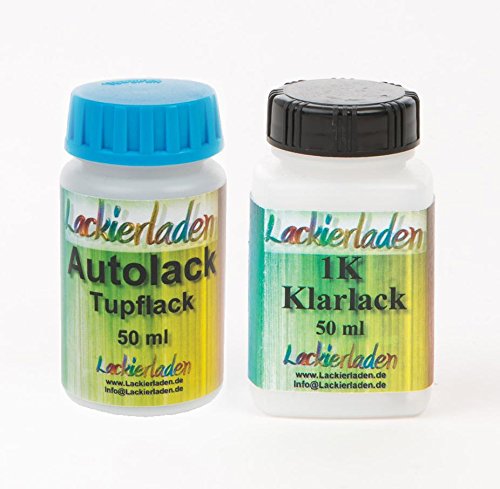 Autolack Tupflack Lackstift Farbstift Set 2 x 50 ml Skoda 9202 / LF8H / 4K Bezovacapuccino/Capuccinobeige