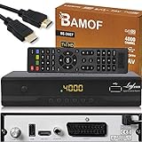 Bamof BE-2607 Digital Satelliten Sat Receiver - (HDTV, DVB-S/S2, HDMI, SCART, 2X USB 2.0, Full HD 1080p) [Vorprogrammiert für Astra Hotbird Türksat] [Energieklasse A+++]