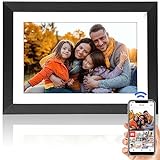 10.1'Digitaler Bilderrahmen,1280x800 IPS HD Touchscreen WiFi Fotorahmen mit 16GB,Automatische Drehung Frameo Elektronischer Bilderrahmen,Einfache Setup,Fotos Sofort Teilen,Geschenk für Freunde Familie