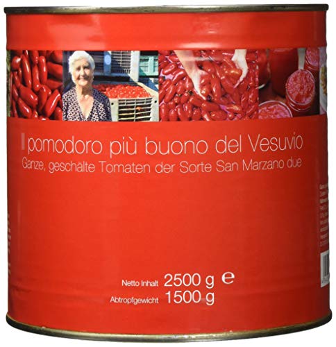 Il pomodoro più buono San Marzano, Ganze, geschälte Tomaten, (6 x 2.5 kg), 15000 g