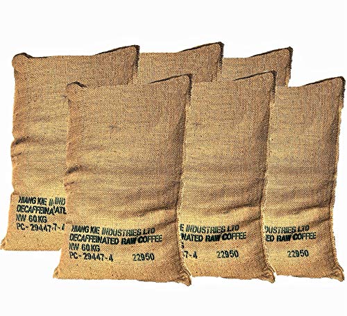 Jutesack Gross für Pflanzen Kaffee-Recycling - Packung mit 6 Einheiten von 70X100 60K xxl – Gwinterschutz - Kartoffelsack - Sandsäcke