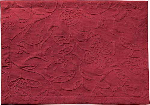 Pichler Tischset'Cordoba' bügelfrei rot Größe 35x50 cm