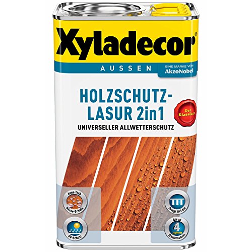Xyladecor Holzschutz-Lasur 2in1 Salzgrün 5 Liter 6€/L