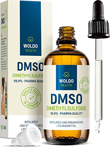 DMSO Pharma Qualität mit Pipette & Tropfverschluss - 99,9% Dimethylsulfoxid 100ml