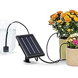 blumfeldt Greenkeeper Solar Bewässerungssystem, inkl. Solarpanel, Batterie: 1.500 mAh, umweltfreundlich, für bis zu 40 Pflanzen, Partikelfilter, Fließgeschwindigkeit: 2 l/min, einfache Installation
