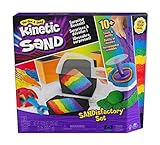 Kinetic Sand Sandisfactory Set - mit 907 g magischem Sand aus Schweden und Zubehör für sauberes, kreatives Indoor Sandspiel, ab 3 Jahren
