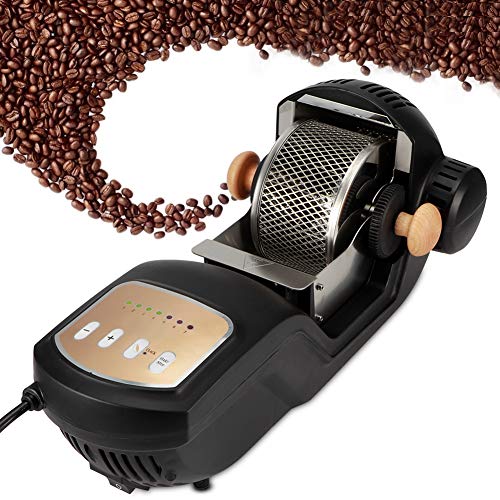 Atyhao Automatische elektrische Kaffeebohnenröster Gebackene Röstmaschine Kaffeezubereitung Zubehör Elektrische Kaffeeröster Maschine Kaffeebohnenbäcker Röster(220V)