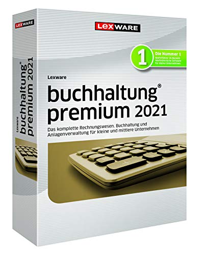 Lexware buchhaltung 2021|premium-Version Minibox (Jahreslizenz)|Einfache Buchhaltungs-Software|Kompatibel mit Windows 8.1 oder aktueller|Premium|5|1 Jahr|PC|Disc