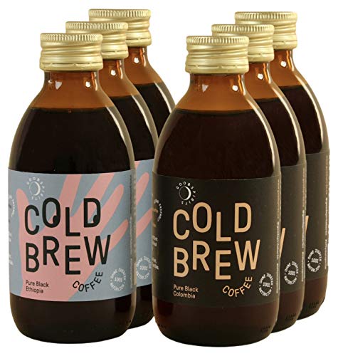 Good Spirits Bio Cold Brew Coffee 3x Ethiopia & 3x Colombia Kaffee Kaltgetränk, EINWEG (6 x 200 ml)