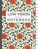 Low Vision Notebook: Extra Wide Ruled Notebook for Seniors, the Visually Impaired, and Students, 110 pages