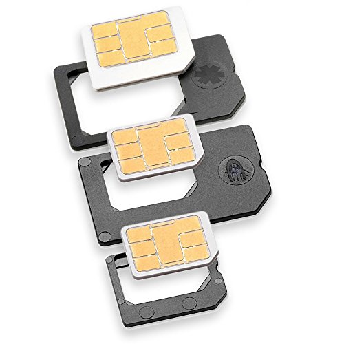 Nano SIM und Micro SIM Adapter KOMPLETT-Set (3er Adapter Set)